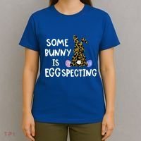 Cute Announcefunny Gift Easter Expecting Pregnant Mom Gift T-Shirt thumb 4