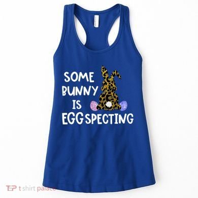 Cute Announcefunny Gift Easter Expecting Pregnant Mom Gift Women's Tank Top