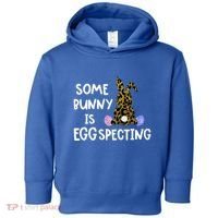 Cute Announcefunny Gift Easter Expecting Pregnant Mom Gift Toddler Hoodie thumb 0