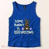 Cute Announcefunny Gift Easter Expecting Pregnant Mom Gift Tank Top thumb 2