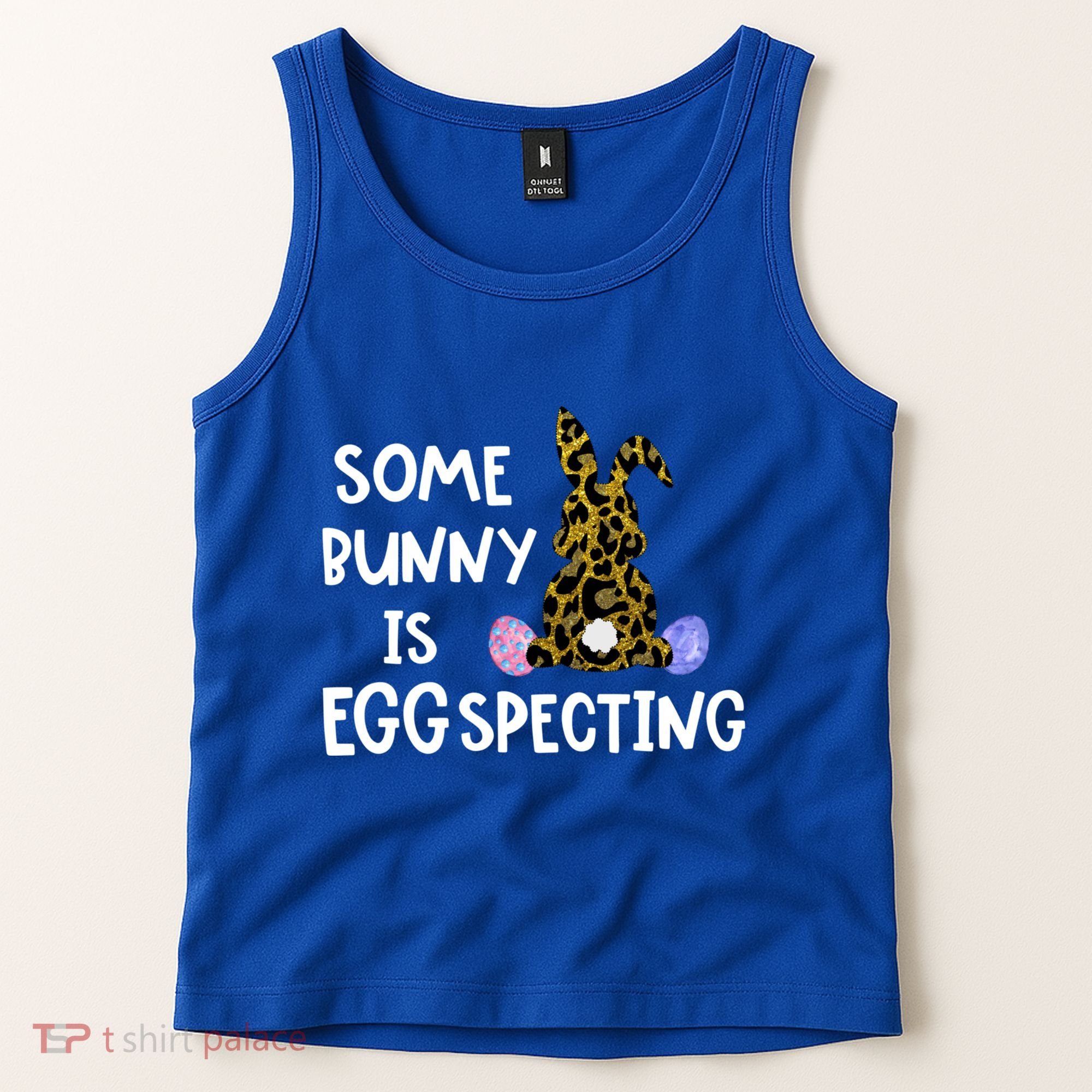 Cute Announcefunny Gift Easter Expecting Pregnant Mom Gift Tank Top