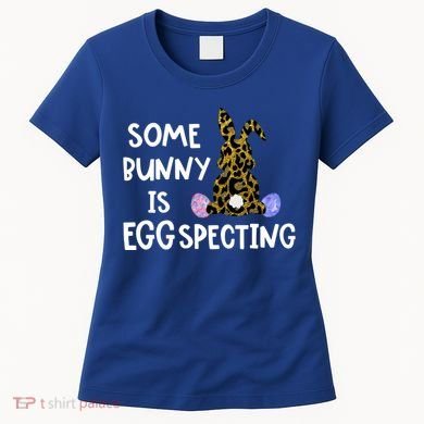 Cute Announcefunny Gift Easter Expecting Pregnant Mom Gift Women's T-Shirt
