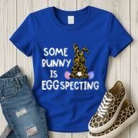 Cute Announcefunny Gift Easter Expecting Pregnant Mom Gift Women's T-Shirt thumb 3