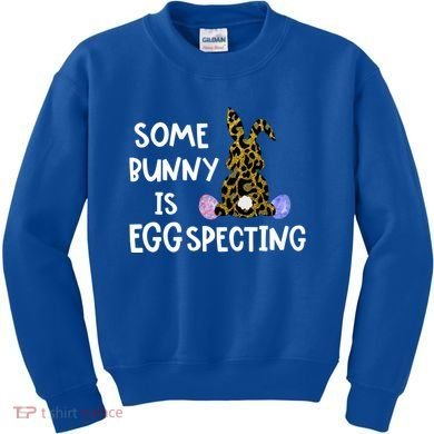 Cute Announcefunny Gift Easter Expecting Pregnant Mom Gift Kids Sweatshirt