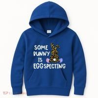 Cute Announcefunny Gift Easter Expecting Pregnant Mom Gift Kids Hoodie thumb 0