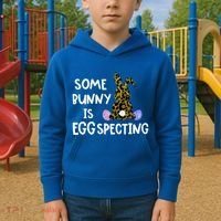 Cute Announcefunny Gift Easter Expecting Pregnant Mom Gift Kids Hoodie thumb 2