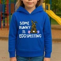 Cute Announcefunny Gift Easter Expecting Pregnant Mom Gift Kids Hoodie thumb 3