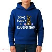 Cute Announcefunny Gift Easter Expecting Pregnant Mom Gift Kids Hoodie thumb 4