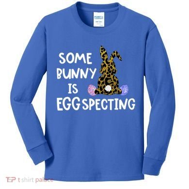 Cute Announcefunny Gift Easter Expecting Pregnant Mom Gift Kids Long Sleeve Shirt