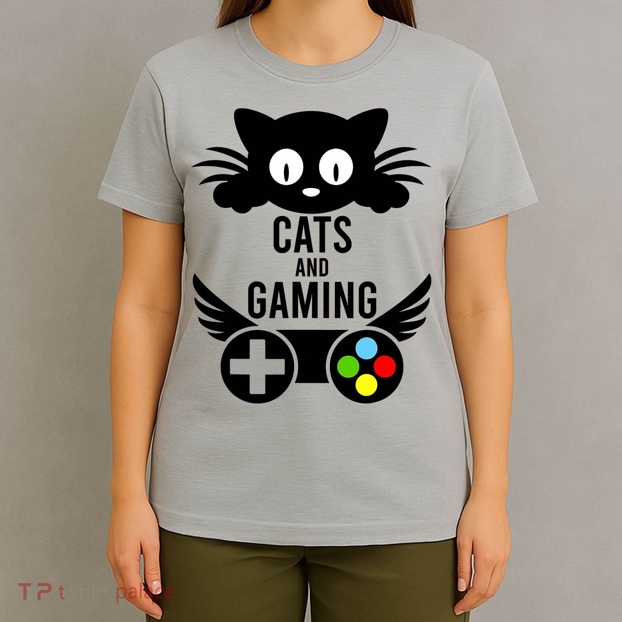Cats And Gaming Funny Cat Lover Video Games T-Shirt
