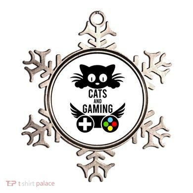 Cats And Gaming Funny Cat Lover Video Games Ornament