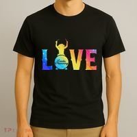 Cardio And Gym Colored Love Cardio Drumming T-Shirt thumb 3