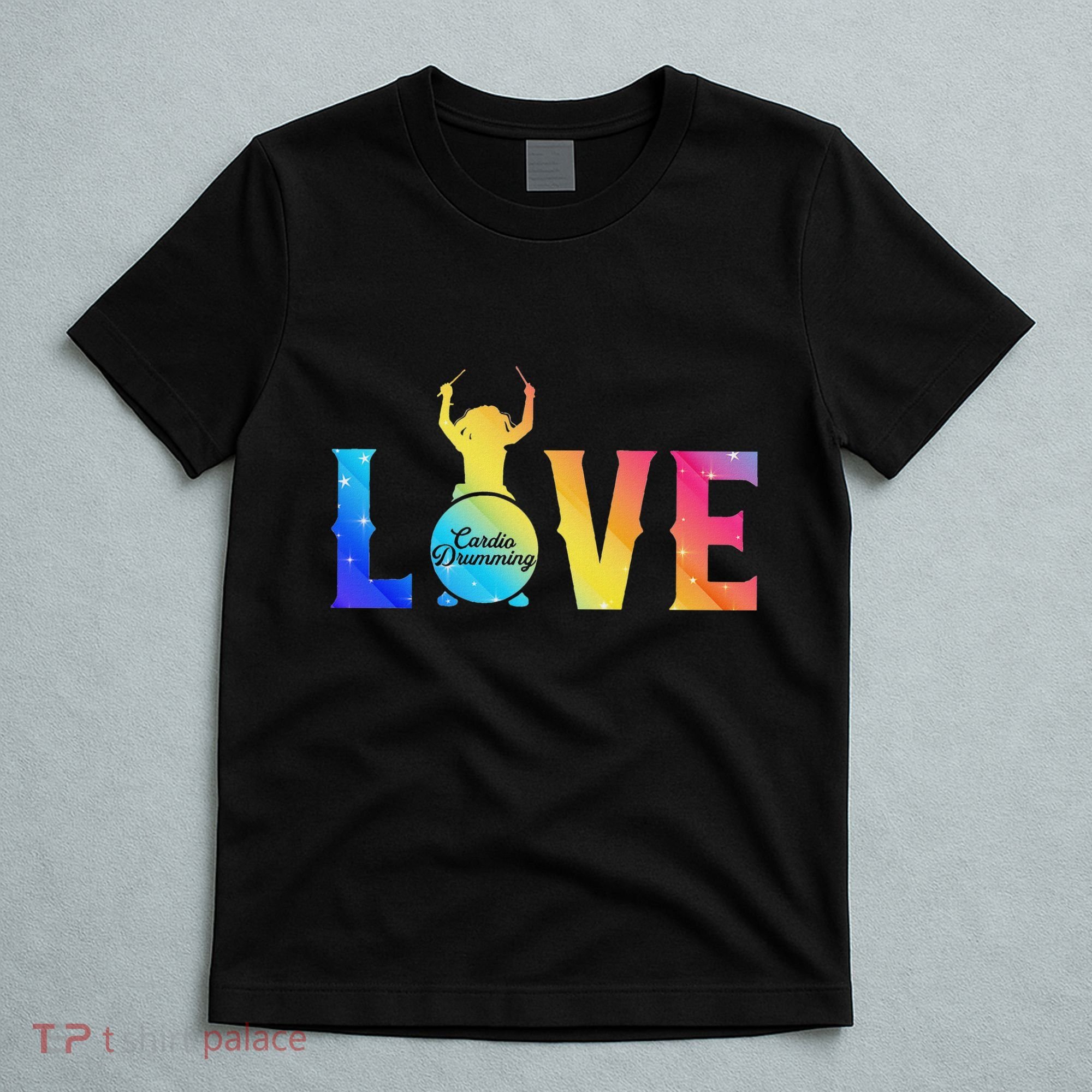 Cardio And Gym Colored Love Cardio Drumming T-Shirt
