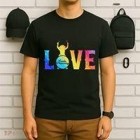 Cardio And Gym Colored Love Cardio Drumming T-Shirt thumb 6