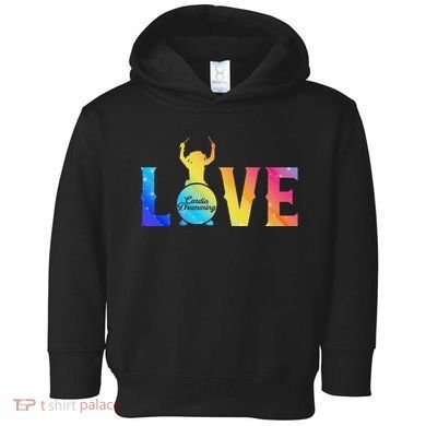 Cardio And Gym Colored Love Cardio Drumming Toddler Hoodie