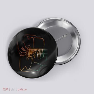 Cool Acoustic Guitar Acoustic Guitar Player Button