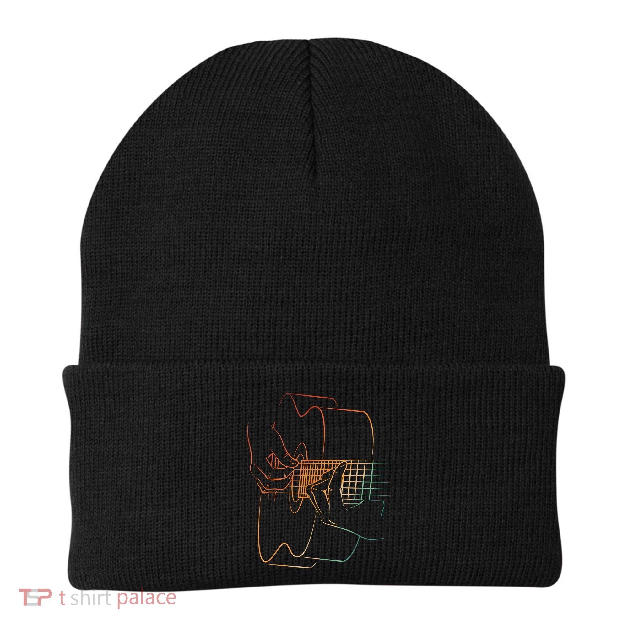 Cool Acoustic Guitar Acoustic Guitar Player Beanie