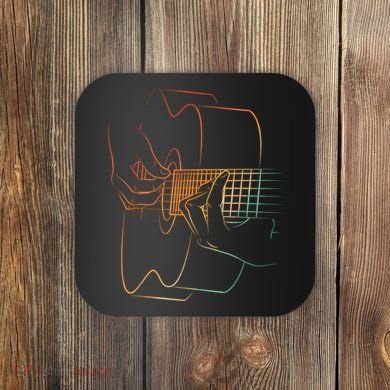 Cool Acoustic Guitar Acoustic Guitar Player Coaster