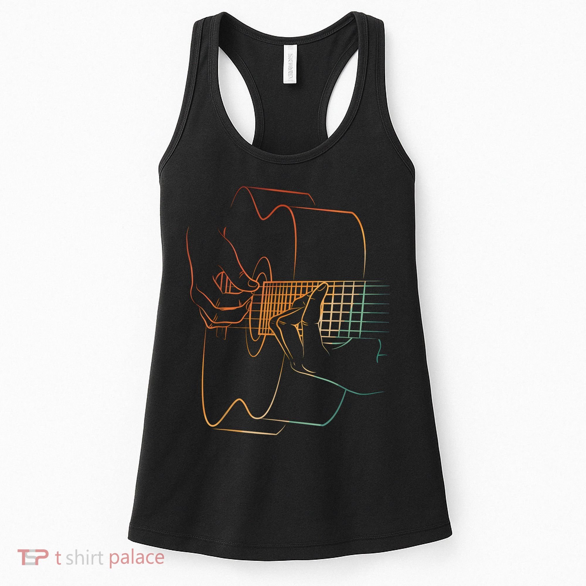 Cool Acoustic Guitar Acoustic Guitar Player Women's Tank Top