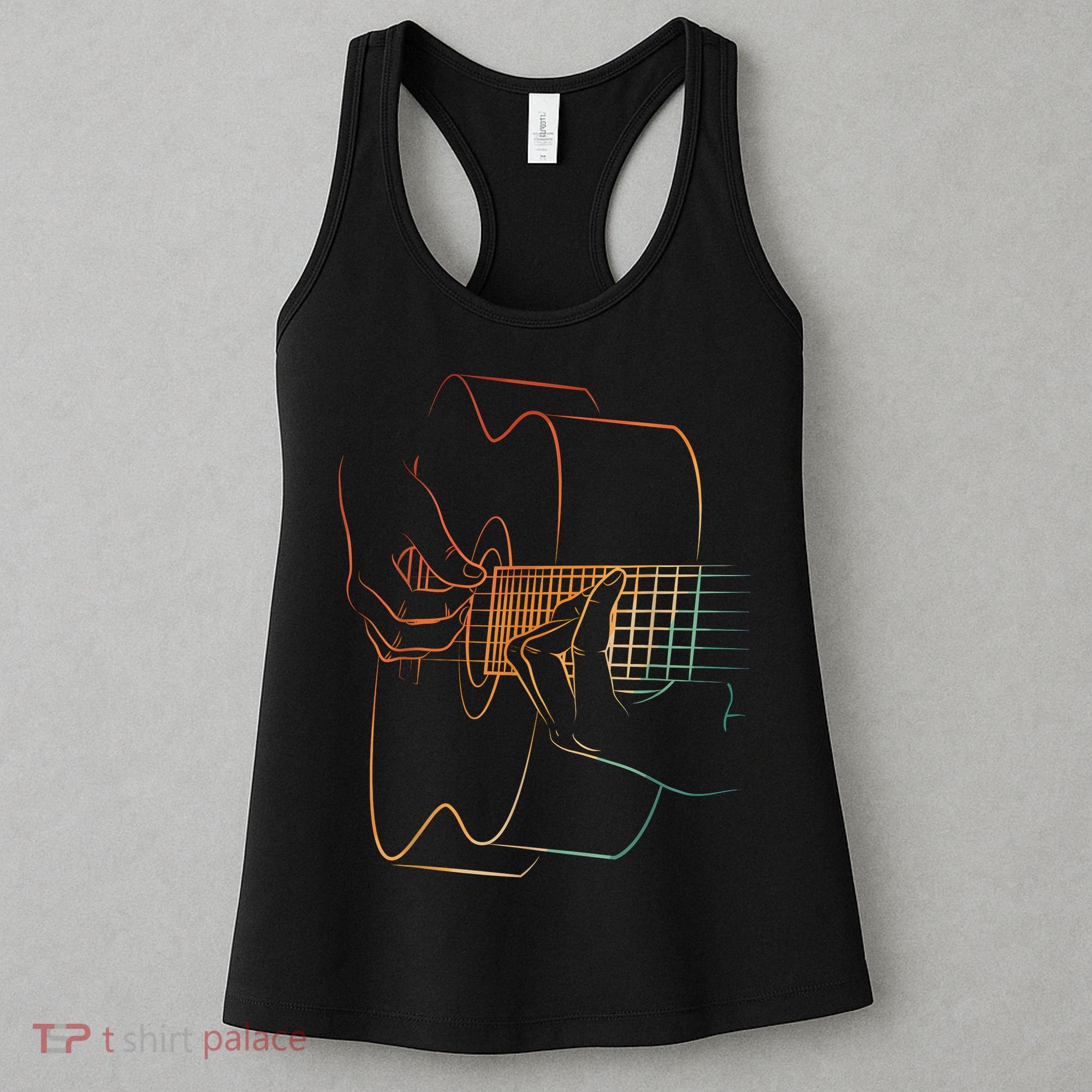 Cool Acoustic Guitar Acoustic Guitar Player Women's Tank Top
