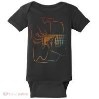 Cool Acoustic Guitar Acoustic Guitar Player Baby Bodysuit thumb 0
