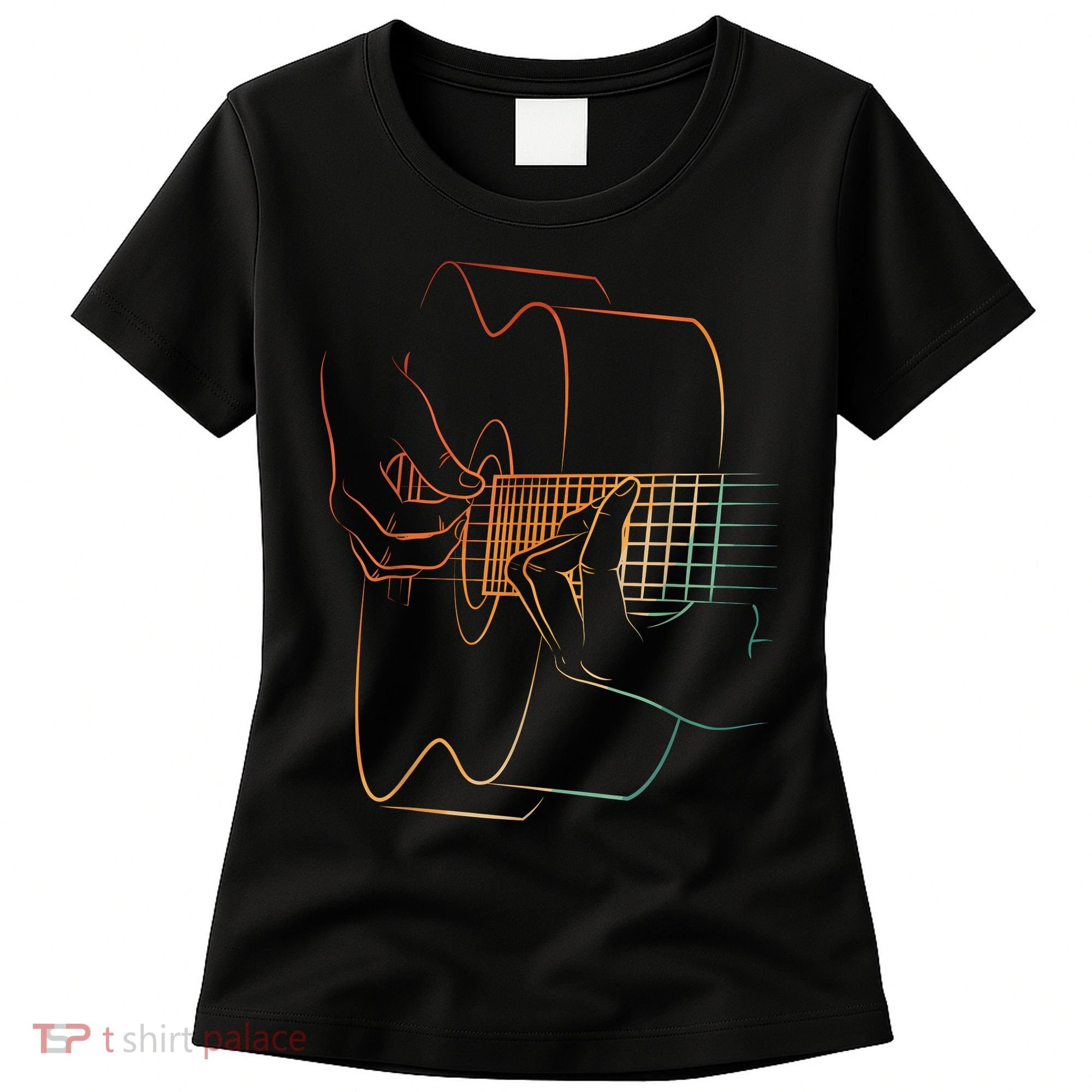 Cool Acoustic Guitar Acoustic Guitar Player Women's T-Shirt