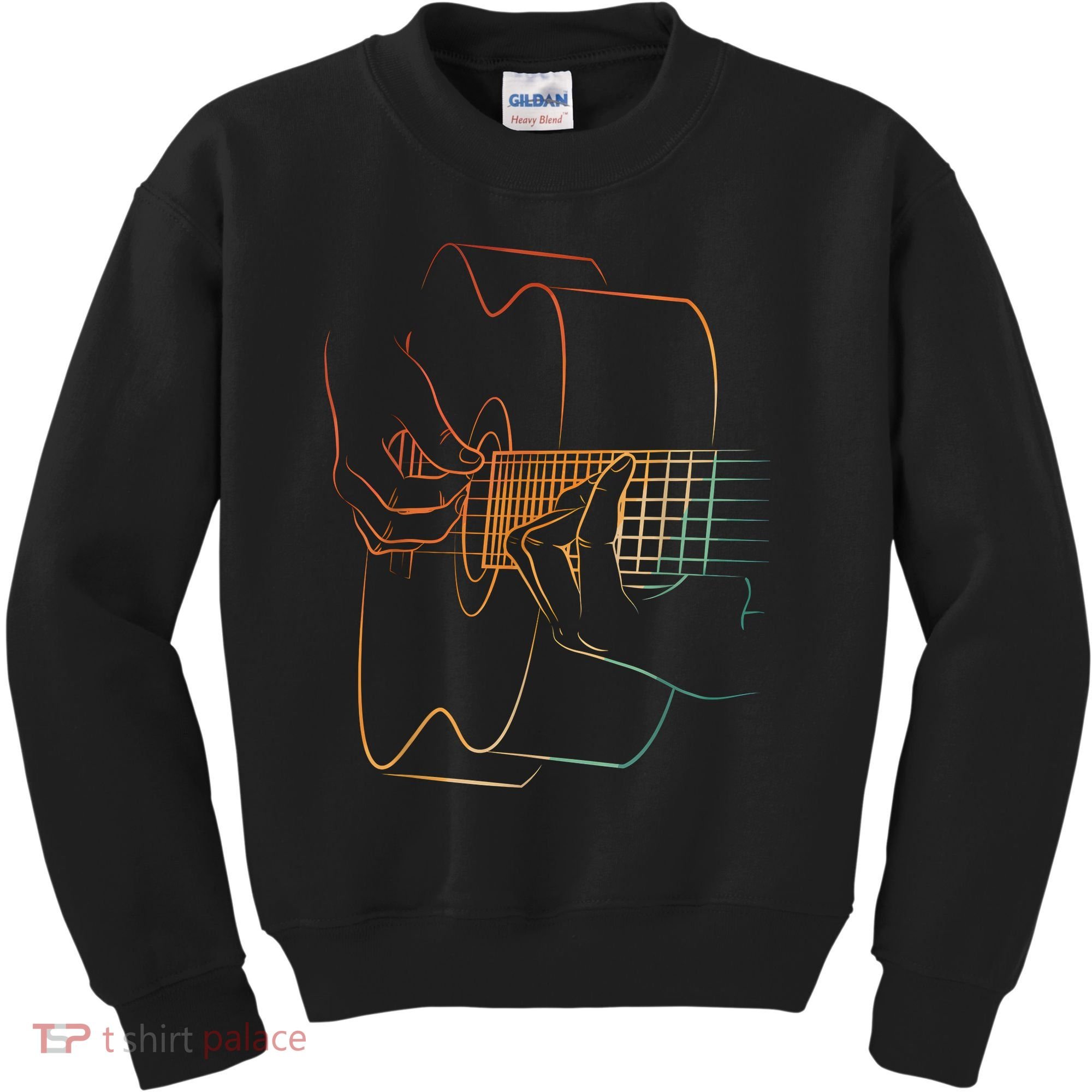 Cool Acoustic Guitar Acoustic Guitar Player Kids Sweatshirt