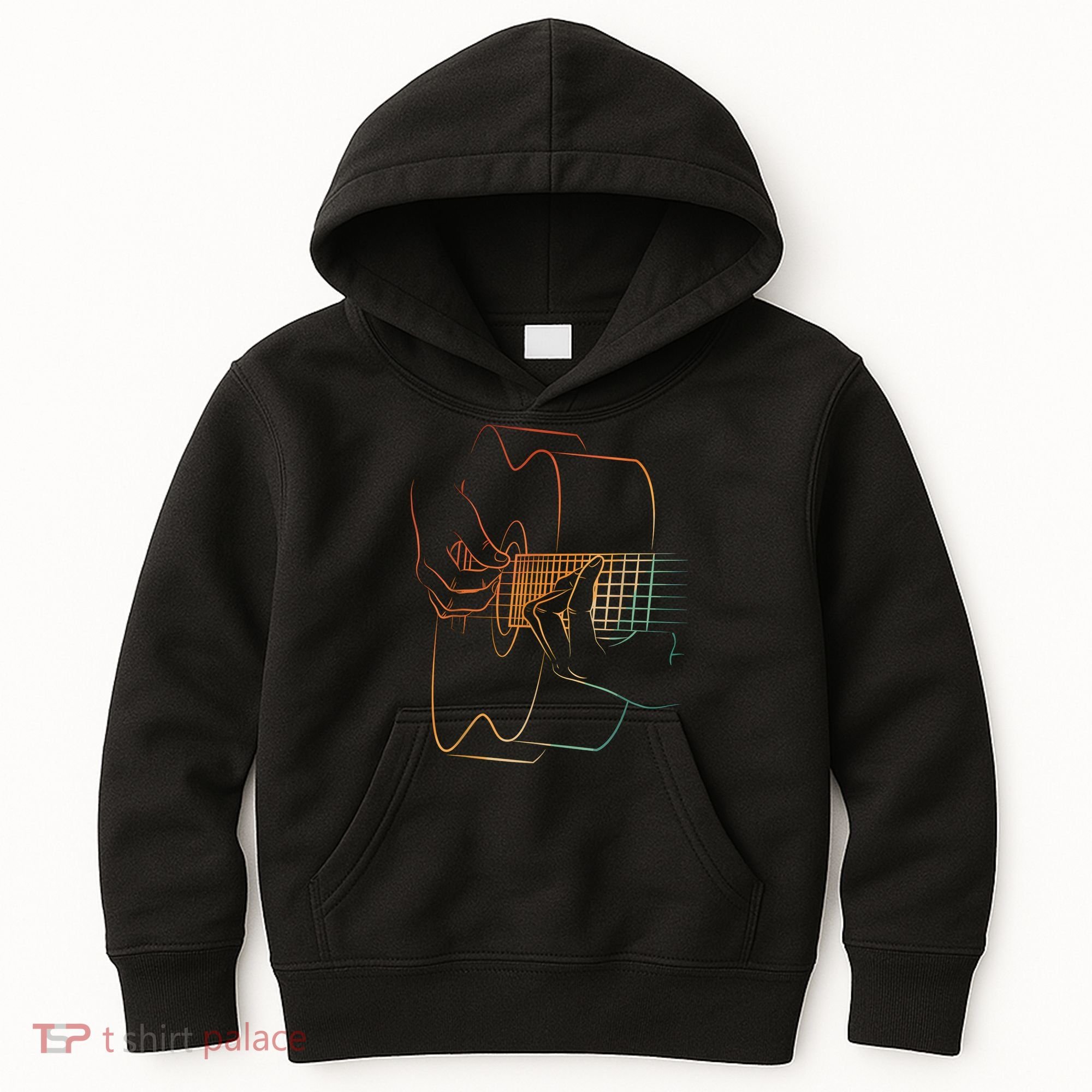Cool Acoustic Guitar Acoustic Guitar Player Kids Hoodie