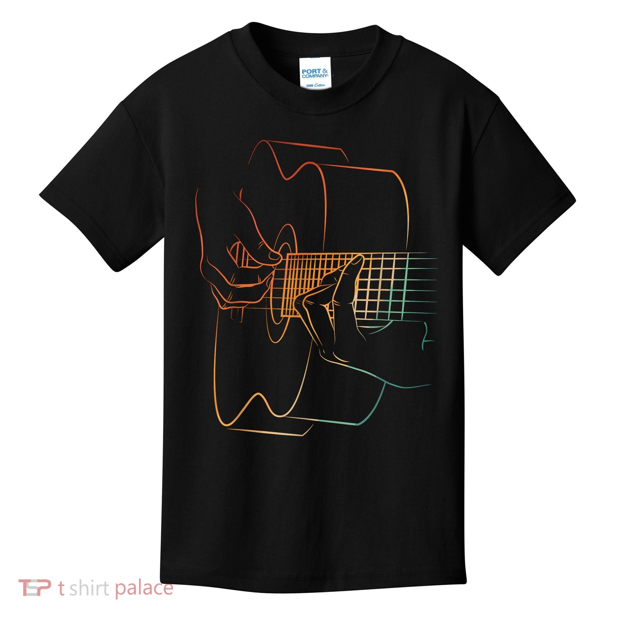 Cool Acoustic Guitar Acoustic Guitar Player Kids T-Shirt
