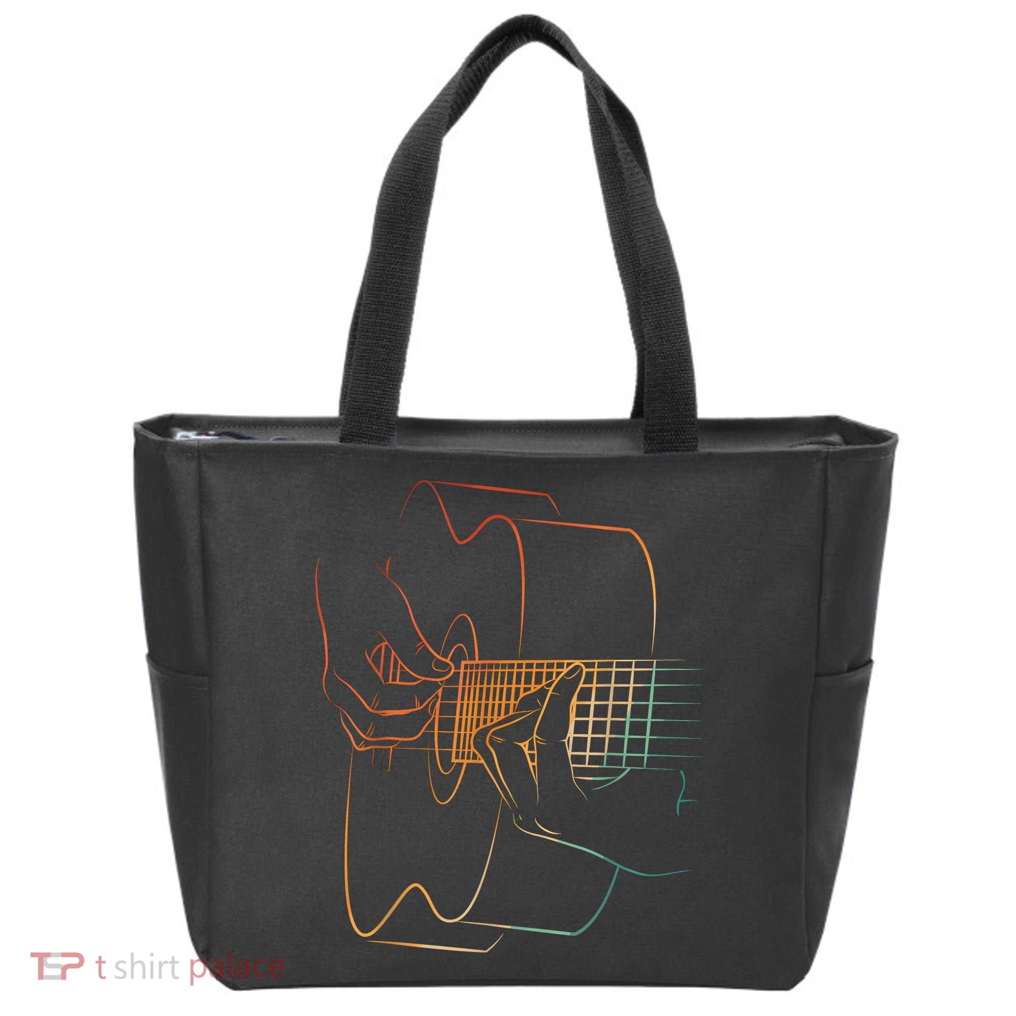 Cool Acoustic Guitar Acoustic Guitar Player Tote Bag