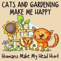 Cats And Gardening Make Me Happy Humans Make My Head Hurt Tote Bag thumb 4