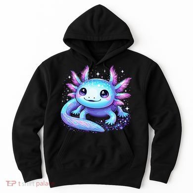 Cute Axolotl Galaxy Rainbow Colorful Axolotl Hoodie