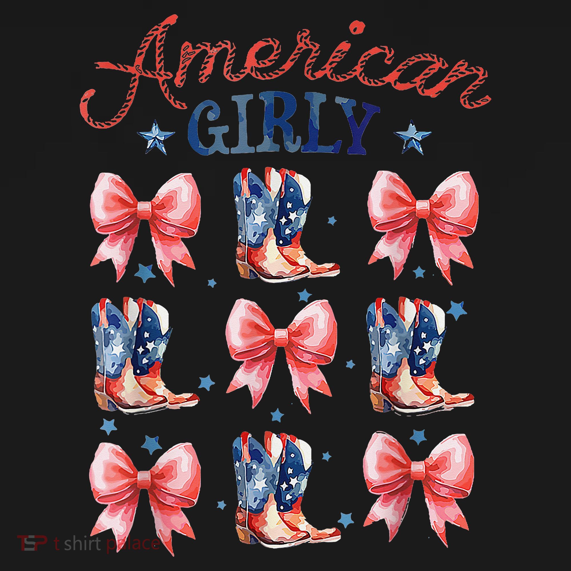 Coquette American Girly 4th Of July Western Cowgirl Boot Women's Tank Top
