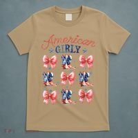 Coquette American Girly 4th Of July Western Cowgirl Boot T-Shirt thumb 5