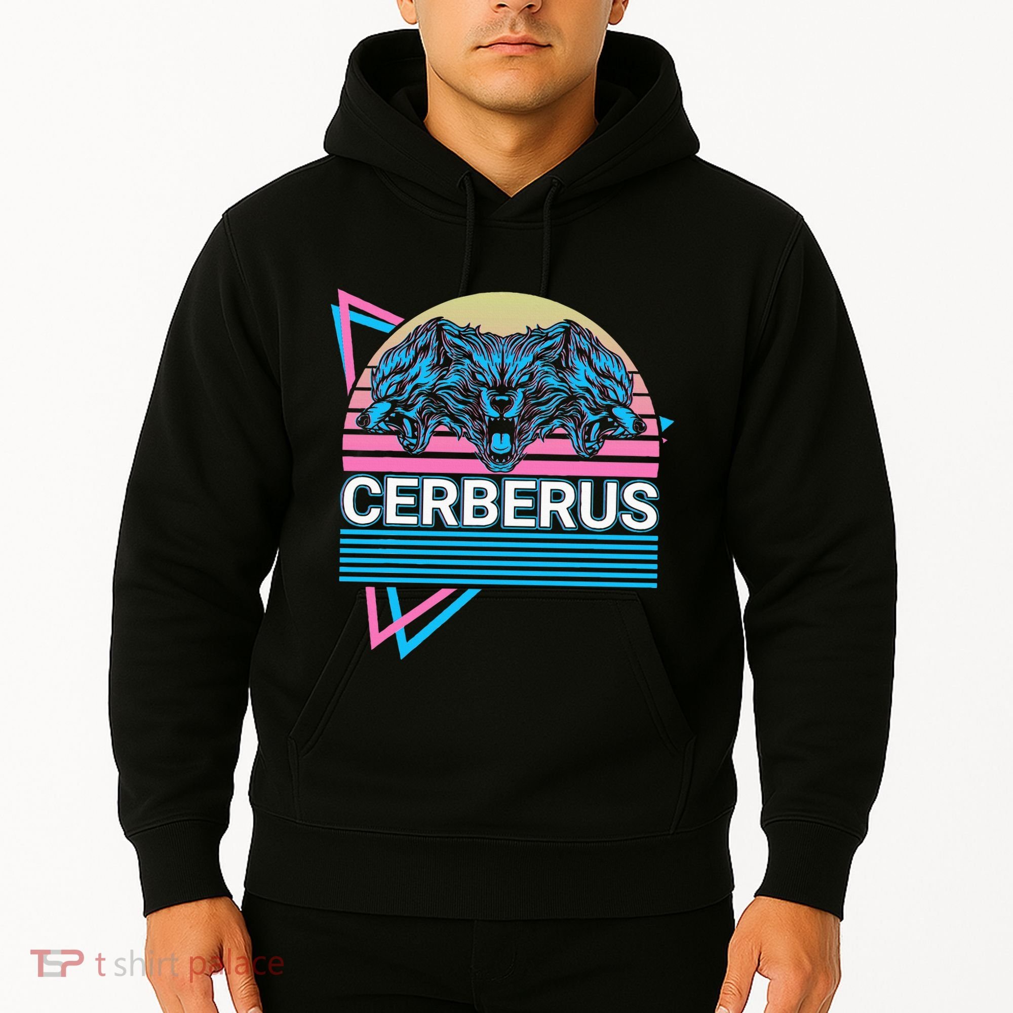 Cerberus Ancient Greek Mythology Retro Hoodie