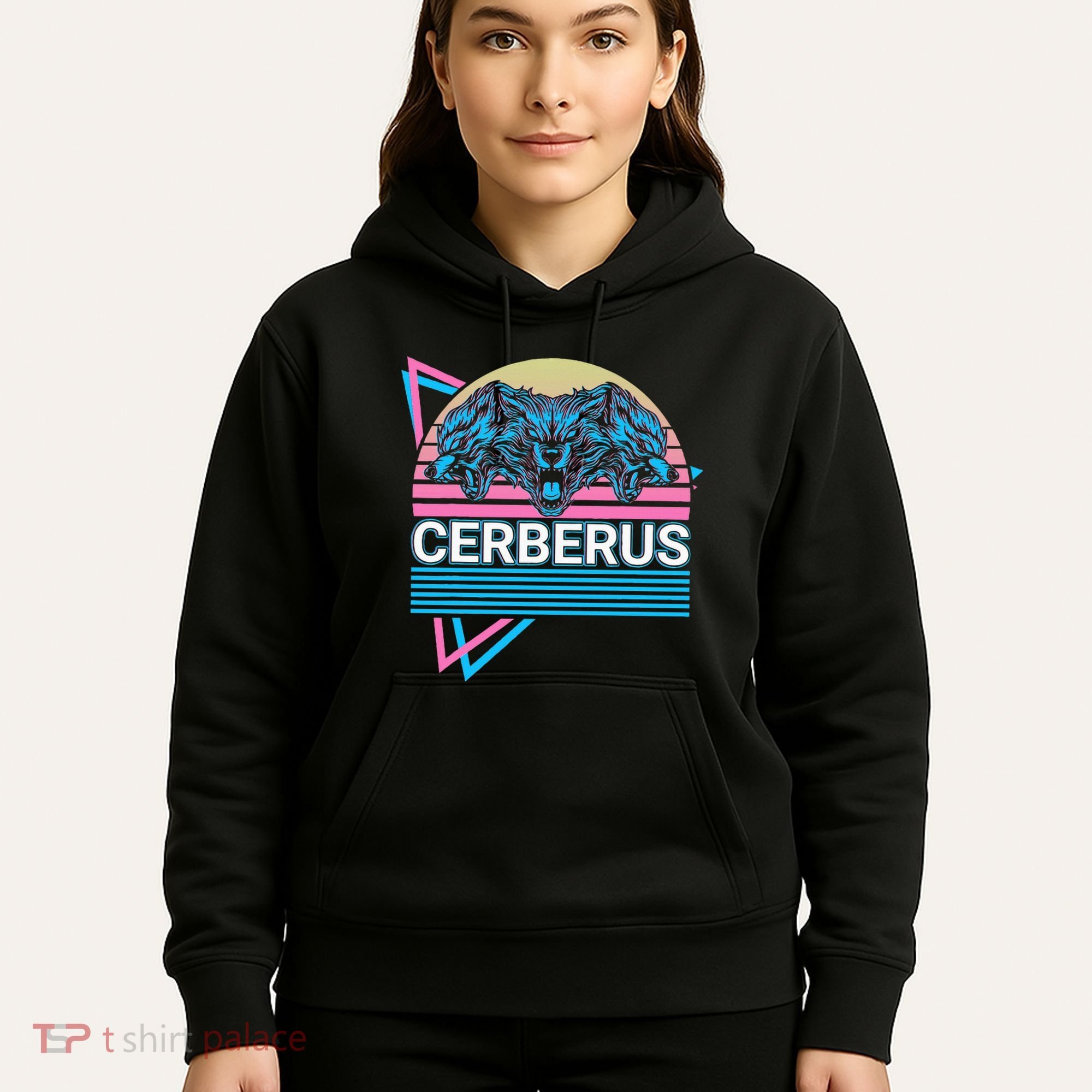 Cerberus Ancient Greek Mythology Retro Hoodie