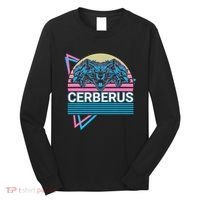 Cerberus Ancient Greek Mythology Retro Long Sleeve Shirt thumb 0