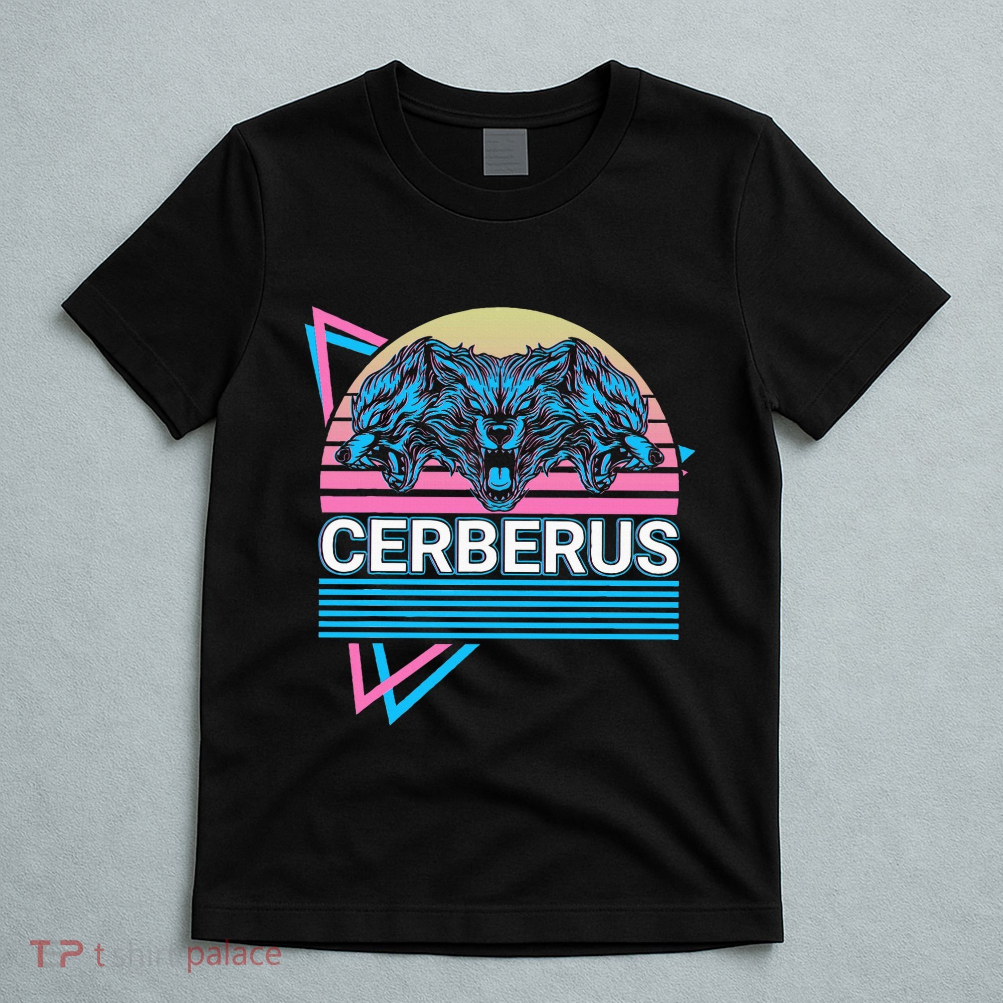 Cerberus Ancient Greek Mythology Retro T-Shirt
