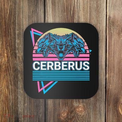 Cerberus Ancient Greek Mythology Retro Coaster