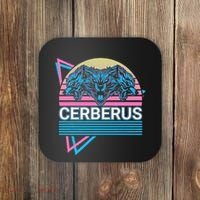 Cerberus Ancient Greek Mythology Retro Coaster thumb 0