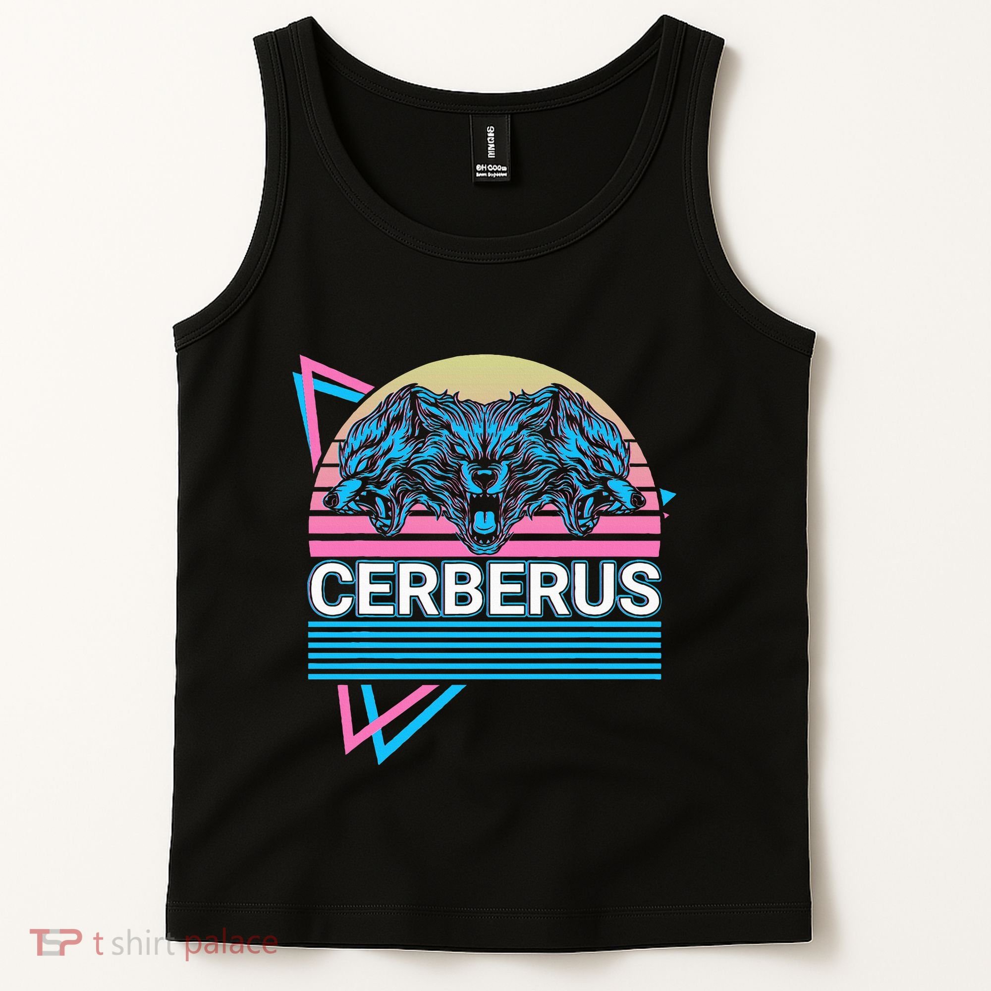 Cerberus Ancient Greek Mythology Retro Tank Top
