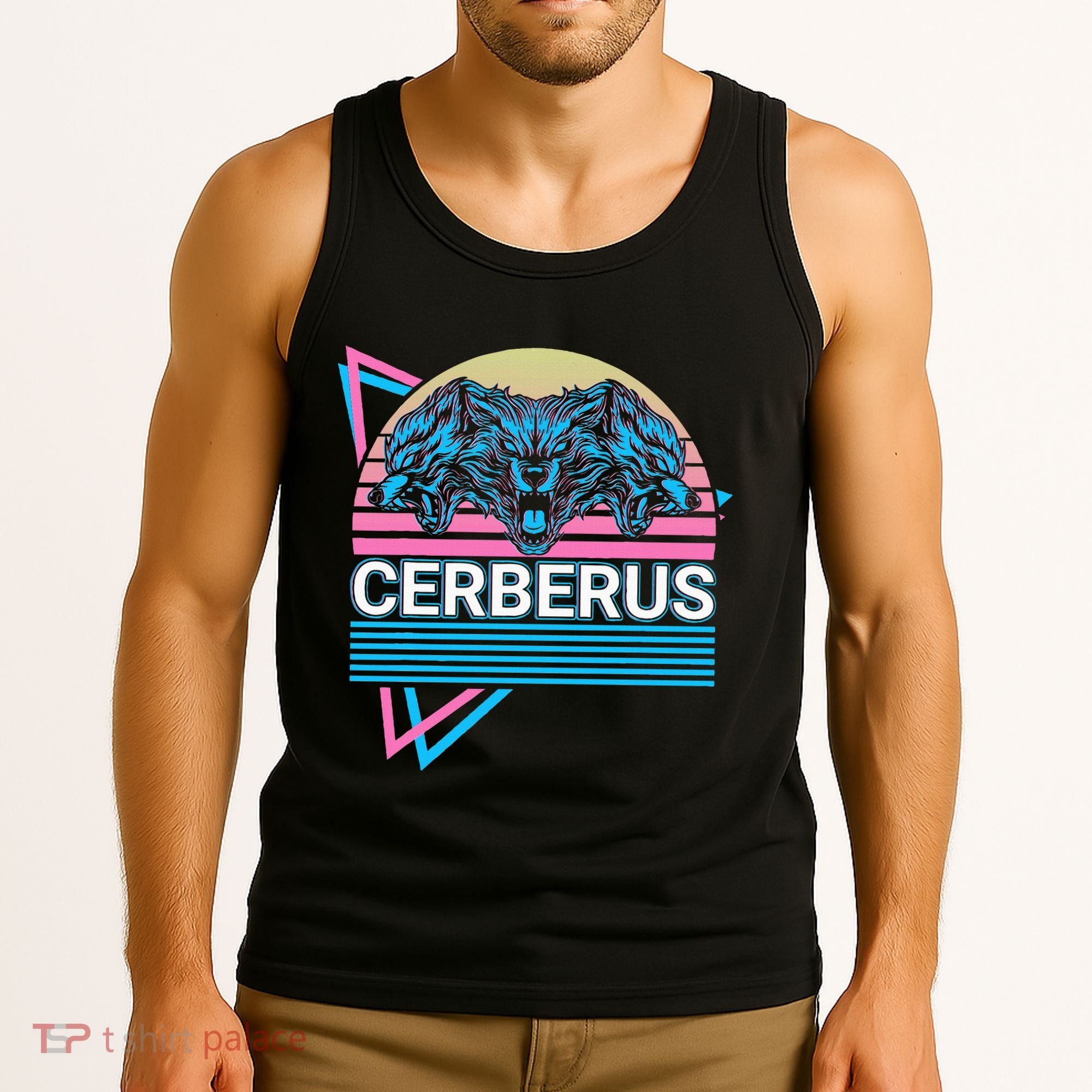 Cerberus Ancient Greek Mythology Retro Tank Top