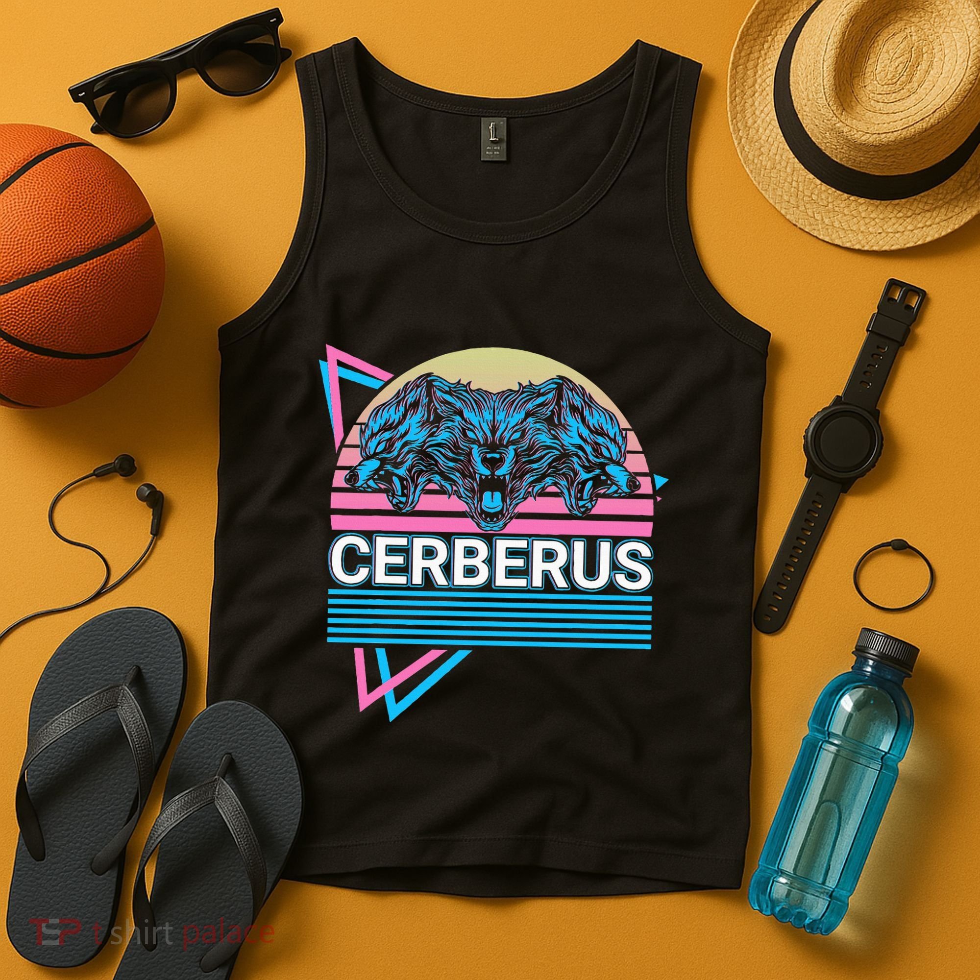 Cerberus Ancient Greek Mythology Retro Tank Top