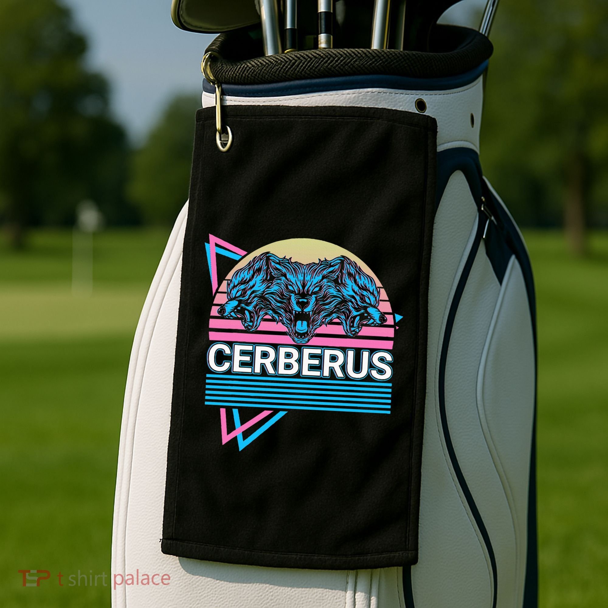 Cerberus Ancient Greek Mythology Retro Golf Towel