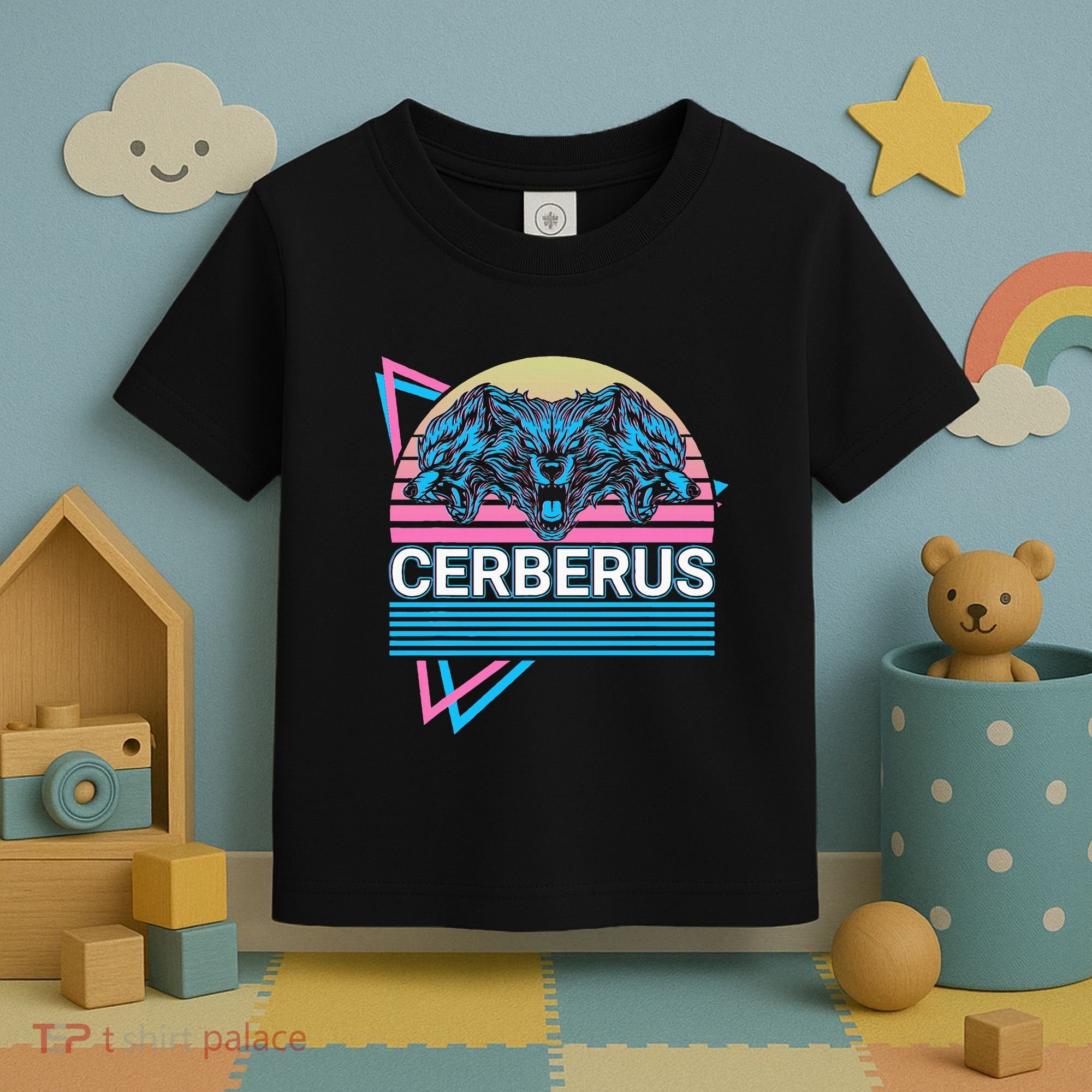 Cerberus Ancient Greek Mythology Retro Toddler T-Shirt