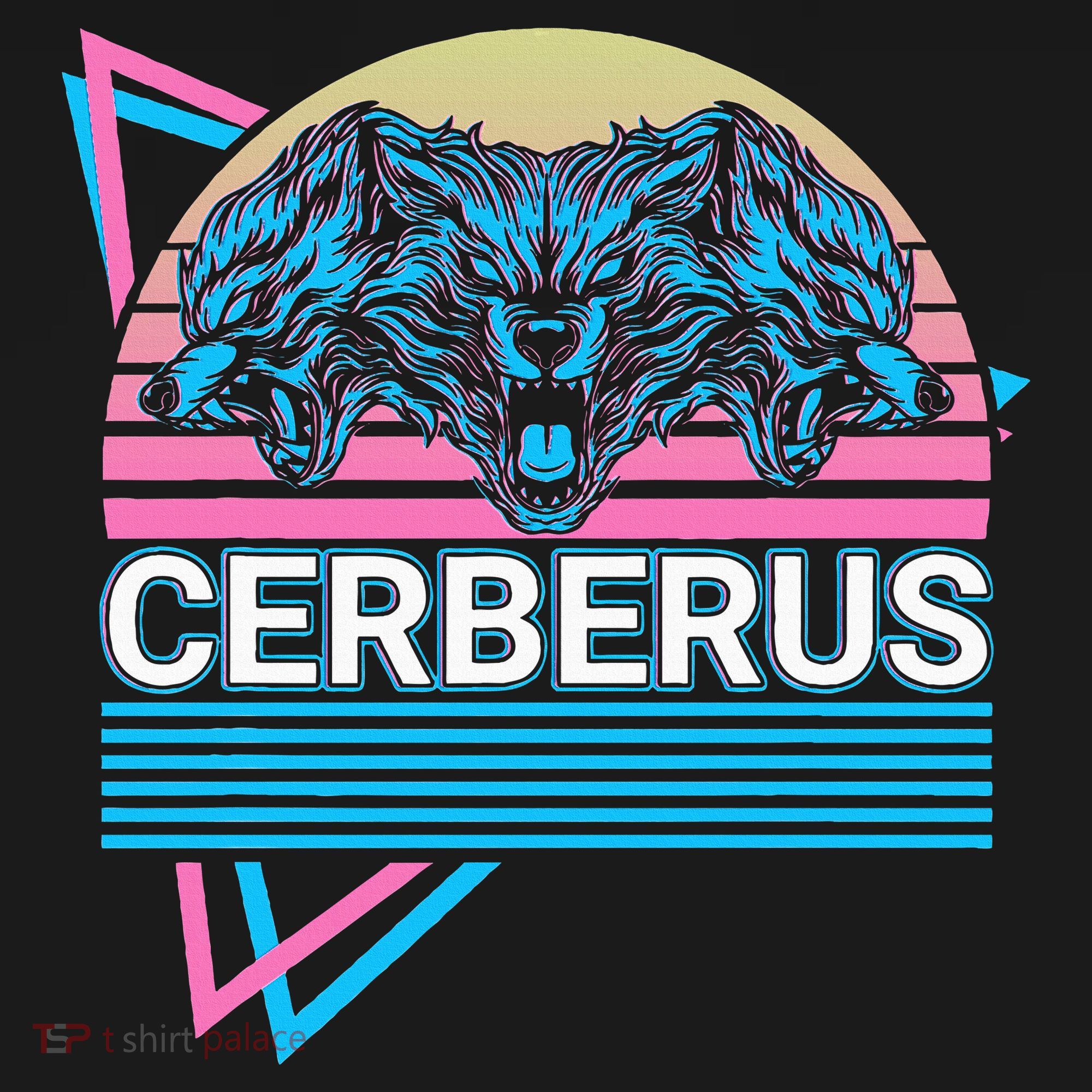 Cerberus Ancient Greek Mythology Retro Women's Long Sleeve Shirt