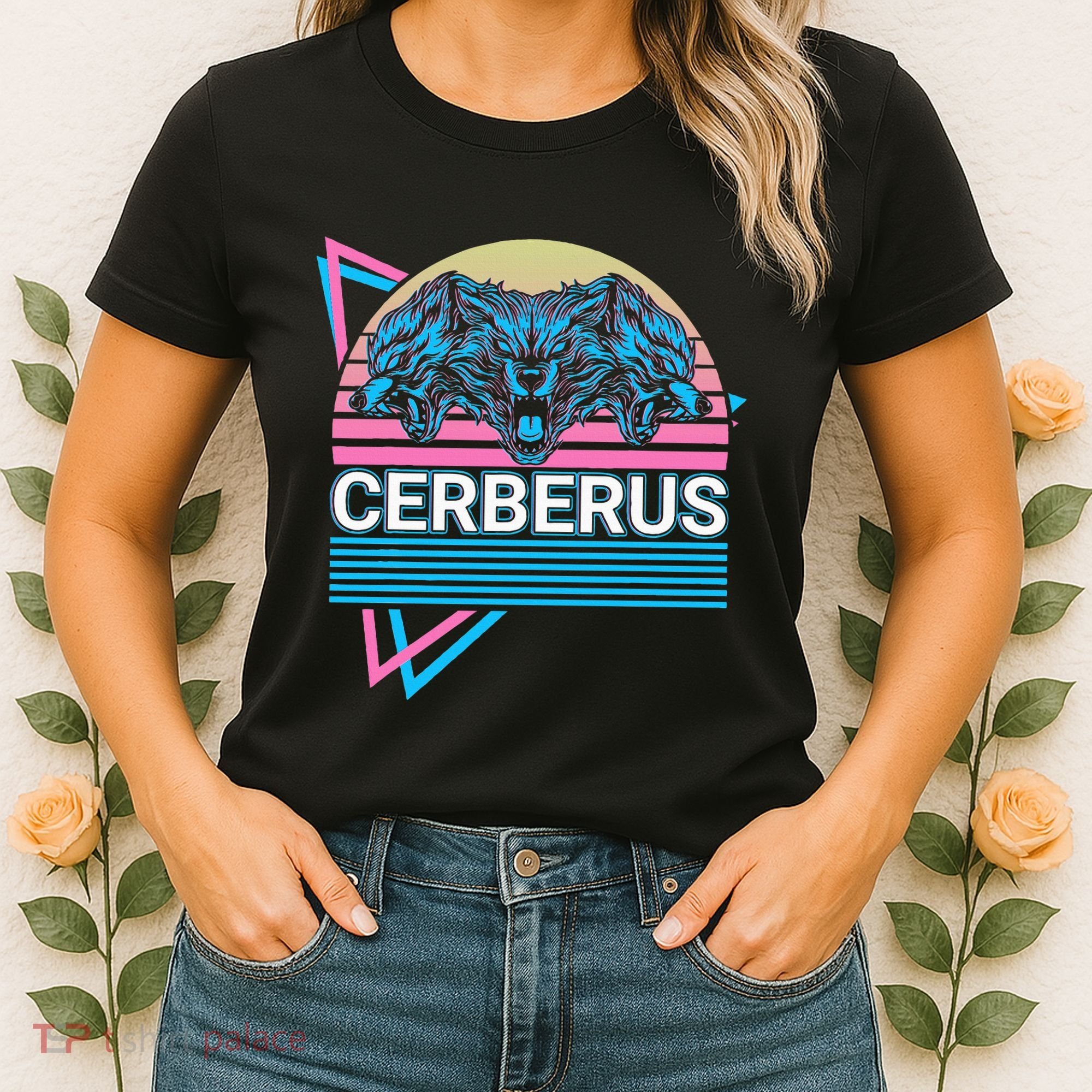 Cerberus Ancient Greek Mythology Retro Women's T-Shirt