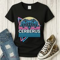 Cerberus Ancient Greek Mythology Retro Women's T-Shirt thumb 3