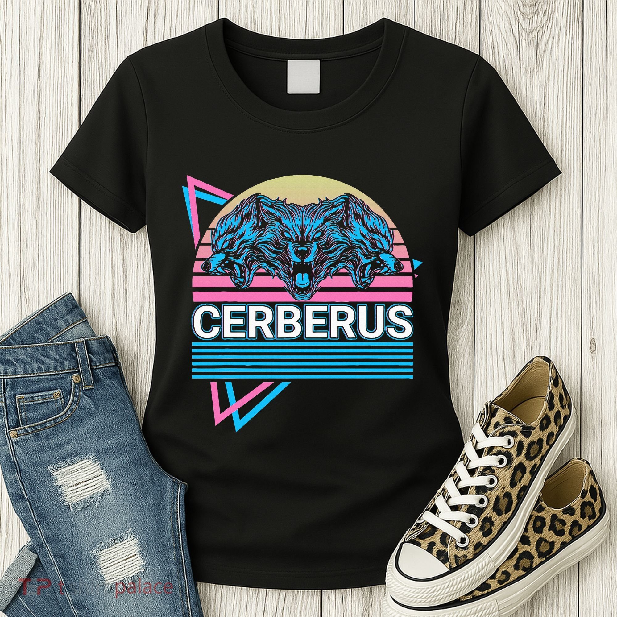 Cerberus Ancient Greek Mythology Retro Women's T-Shirt
