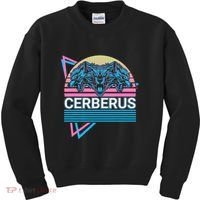 Cerberus Ancient Greek Mythology Retro Kids Sweatshirt thumb 0